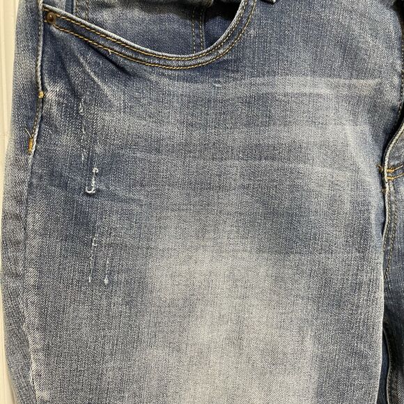 Time And Tru Light Wash Skinny Jeans Distressed Stretchy Women's Size 20 - Picture 3 of 11